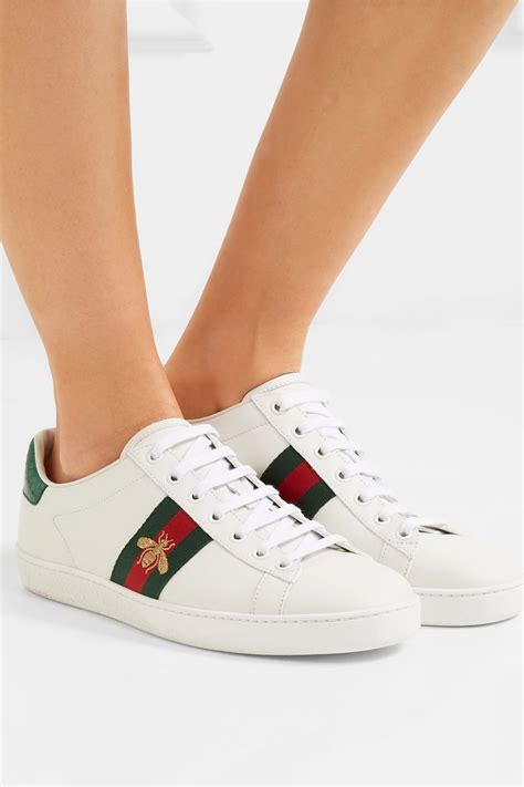 gucci bee di pelle|gucci ace sneakers with bee.